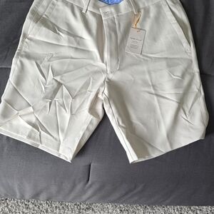 Peter Millar Men's Light Tan Hybrid Shorts